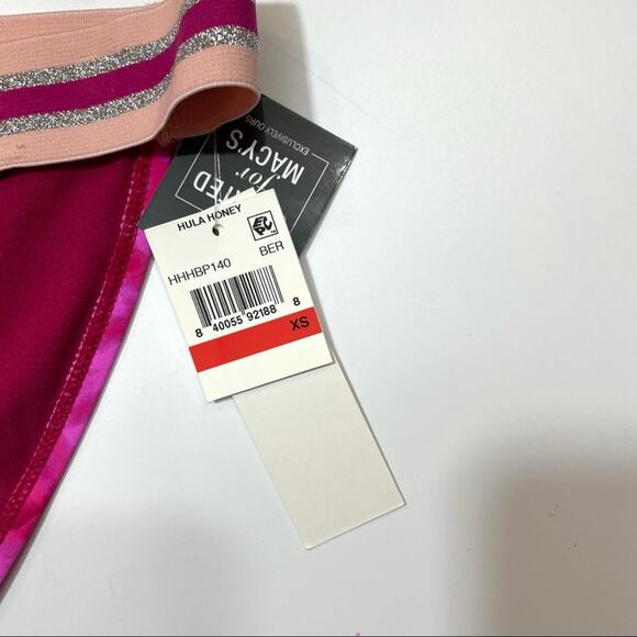 Hula Honey Pink TIE-DYE Bikini Swim Bottom XS - Picture 3 of 7